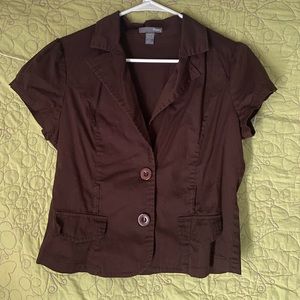 Poetry size L brown button up